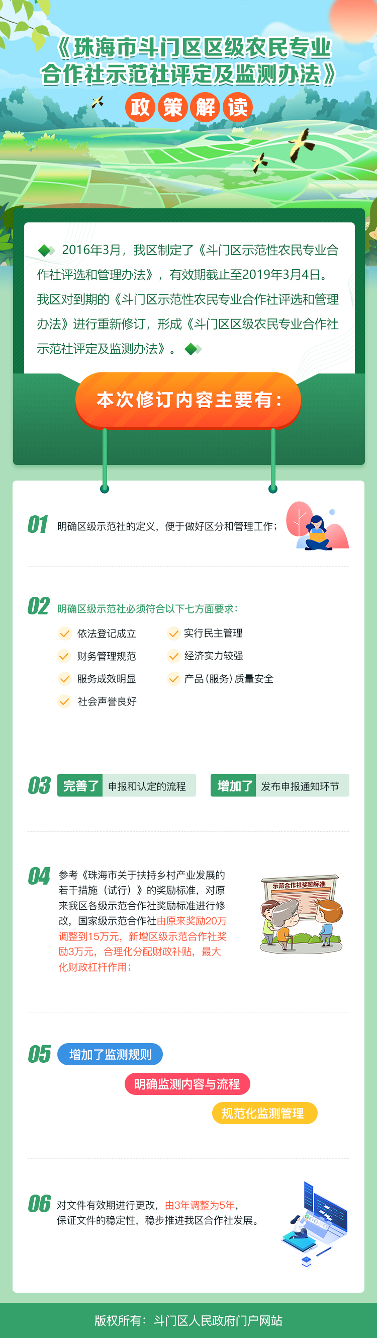 《珠海市斗門區(qū)區(qū)級(jí)農(nóng)民專業(yè)合作社示范社評(píng)定及監(jiān)測辦法》政策解讀.jpg